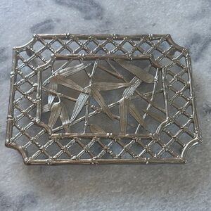 Michael Aram Silver Bamboo Trivet